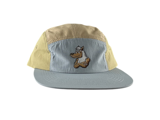 Low Profile Mixed Color Nylon Camper Hat - Beige