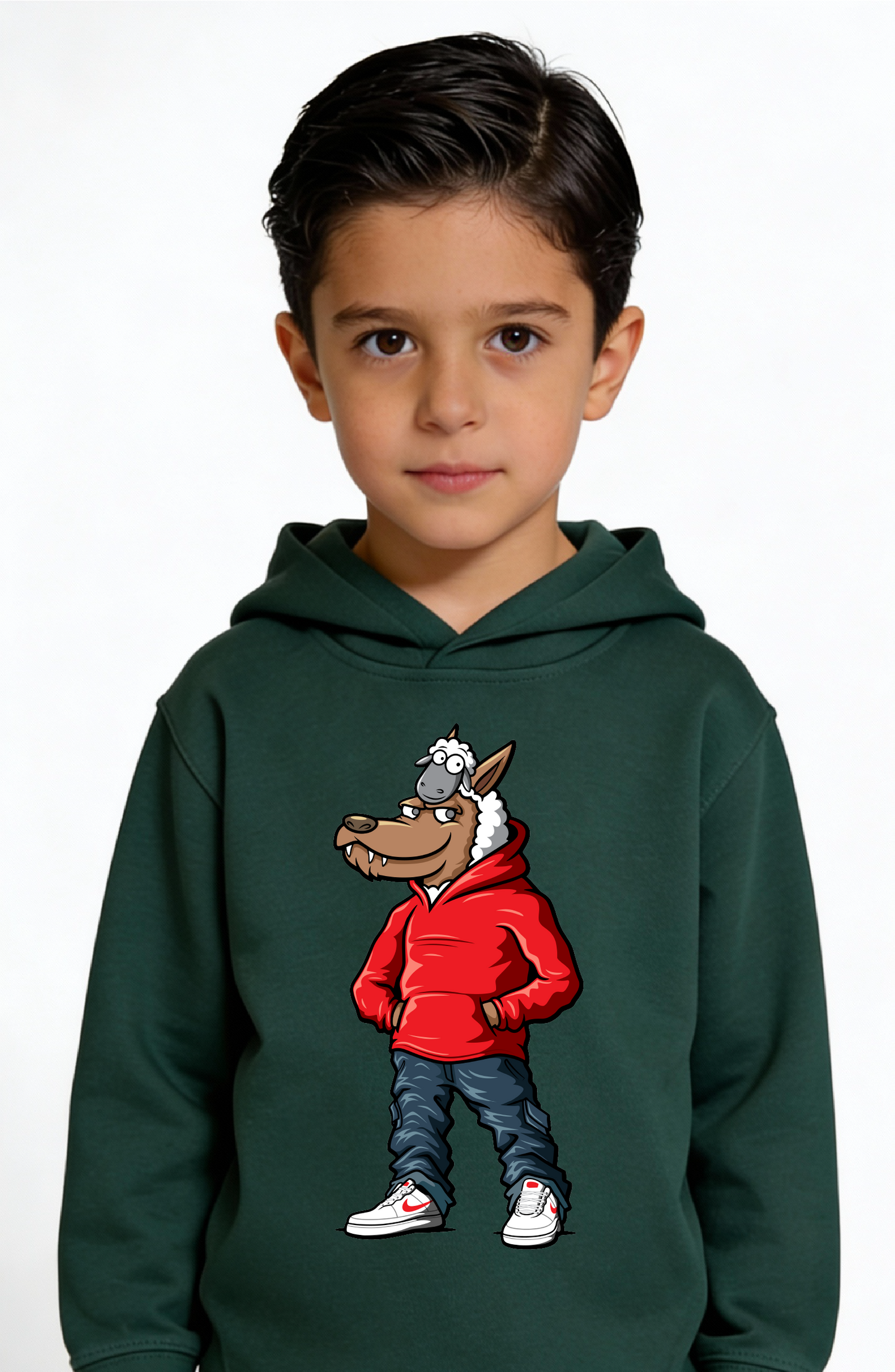 Cool Wolf & Sheep Hoody