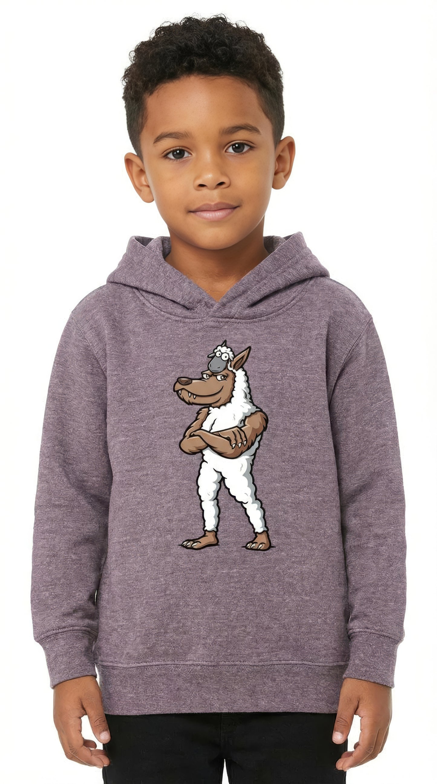 FULL WOLF AND SHEEP PULLOVER HOODIE