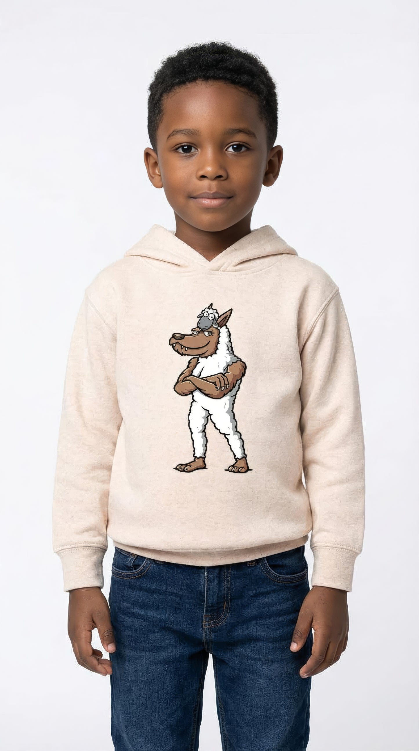 FULL WOLF AND SHEEP PULLOVER HOODIE