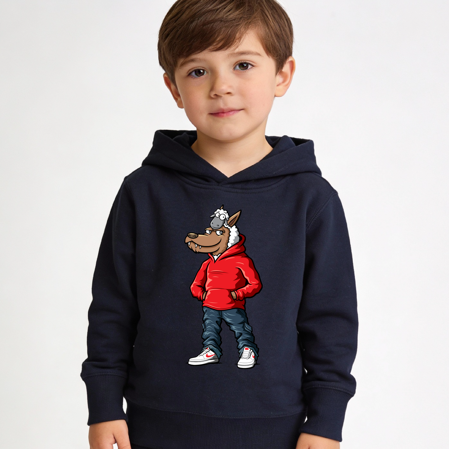 Cool Wolf & Sheep Hoody