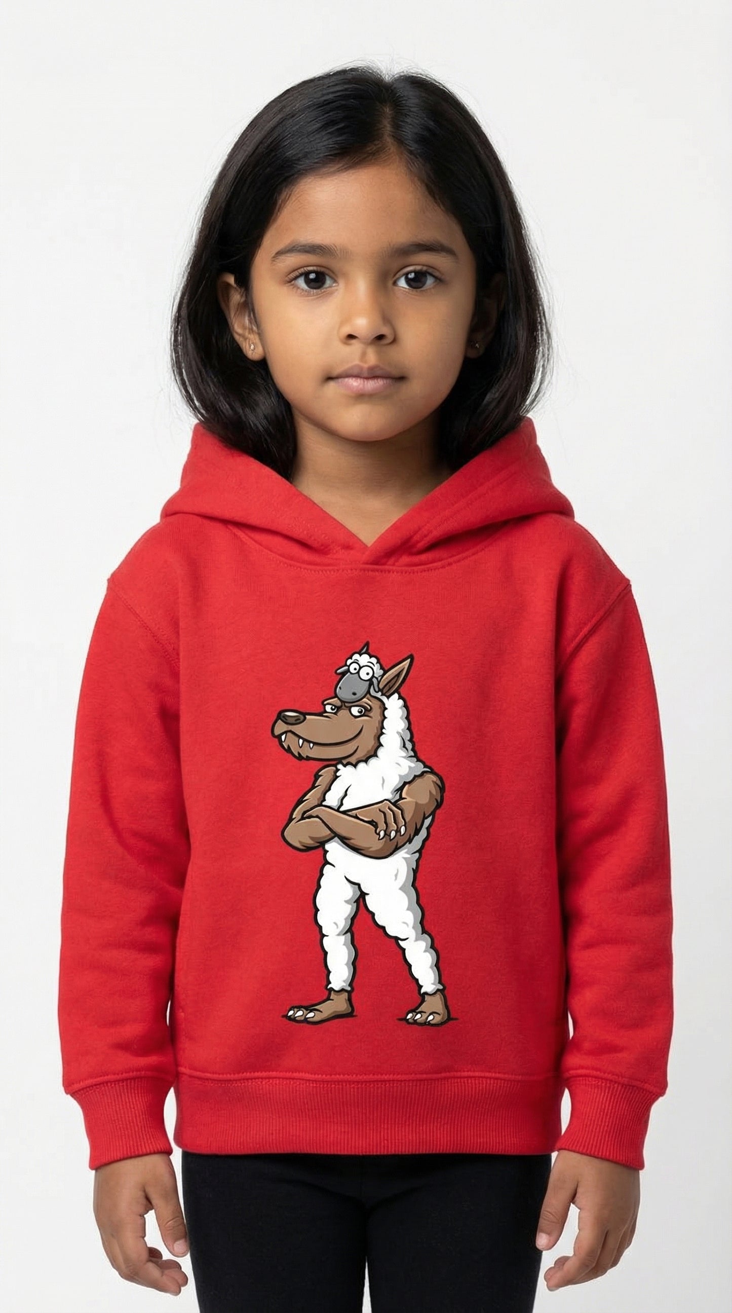 FULL WOLF AND SHEEP PULLOVER HOODIE