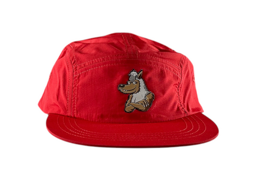 5 Panel Nylon Camper Hat - Red