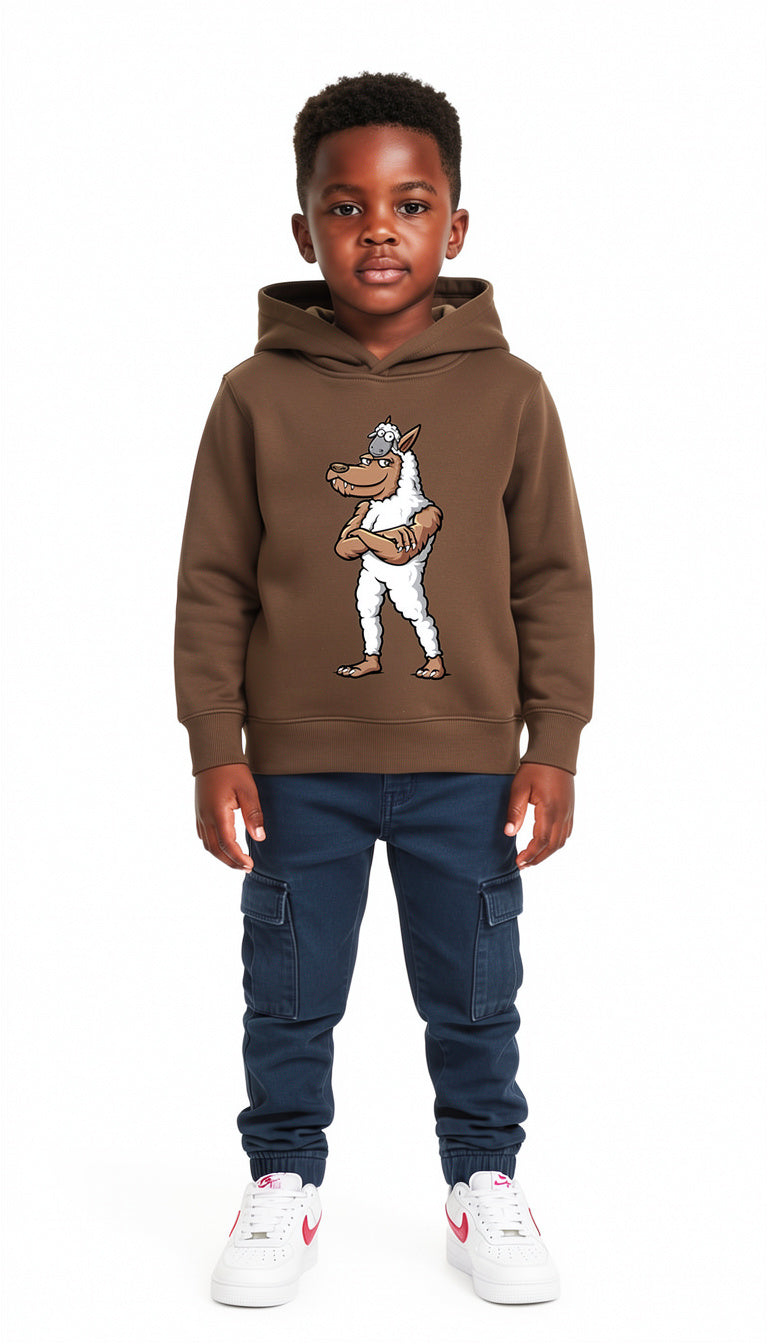 FULL WOLF AND SHEEP PULLOVER HOODIE