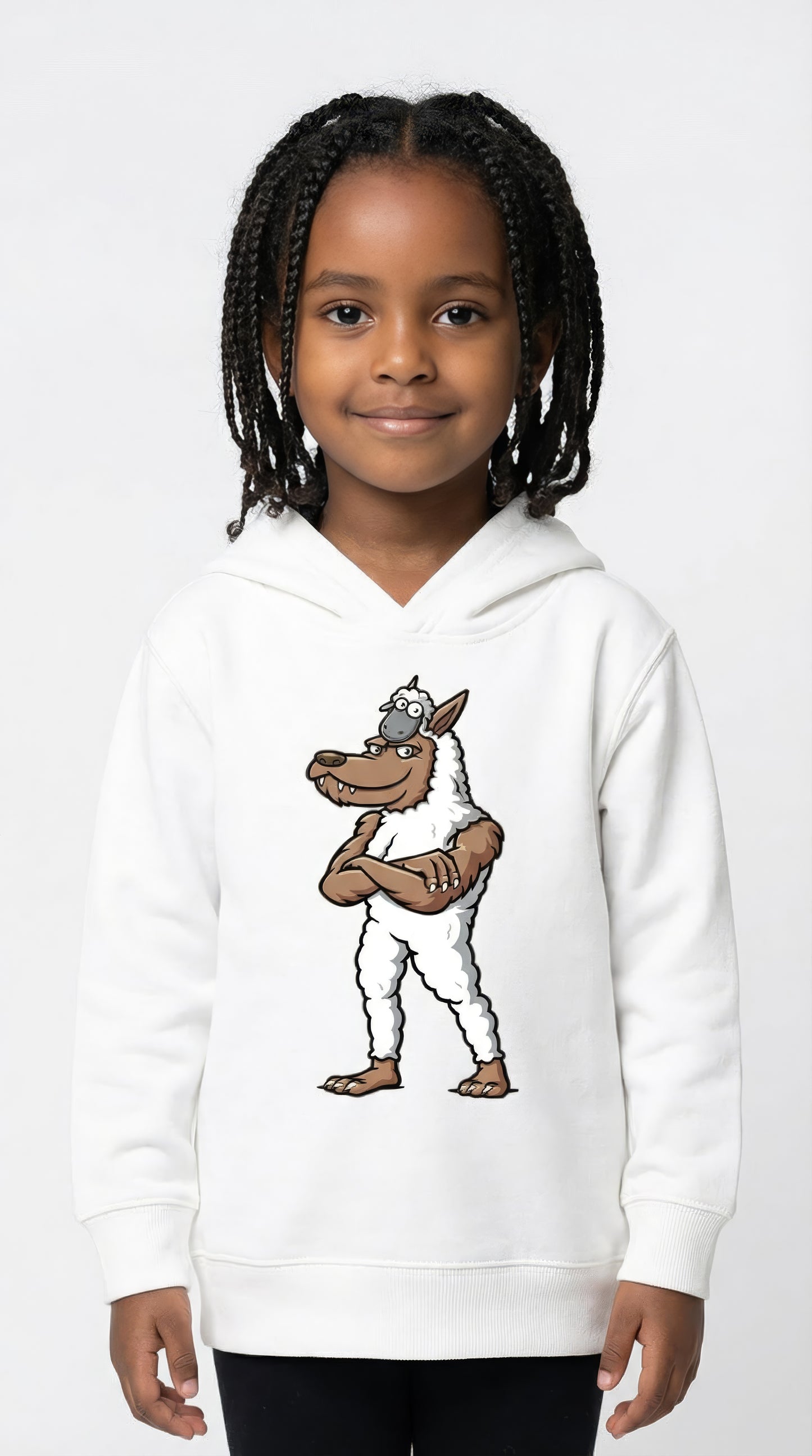 FULL WOLF AND SHEEP PULLOVER HOODIE